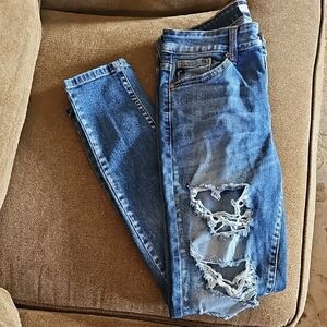 Kancan Distressed Blue Jeans